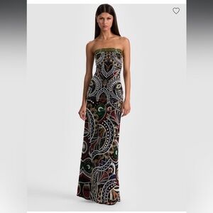 Alice + Olivia Beaded Delora Gown - like new